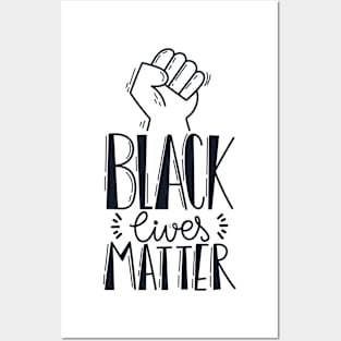 Black Lives Matter Fist Posters and Art